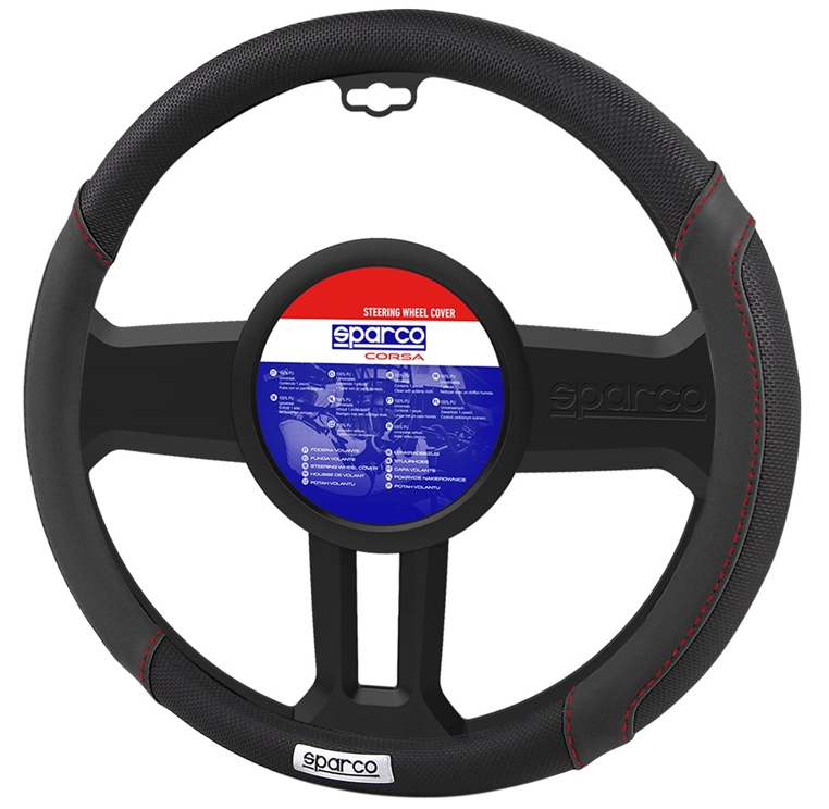 Κάλυμμα Τιμονιού 38cm Sparco SPC1113BK Black